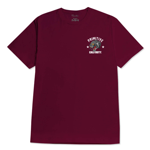 Camiseta Primitive X Call Of Duty "black Jaguar" Vinho
