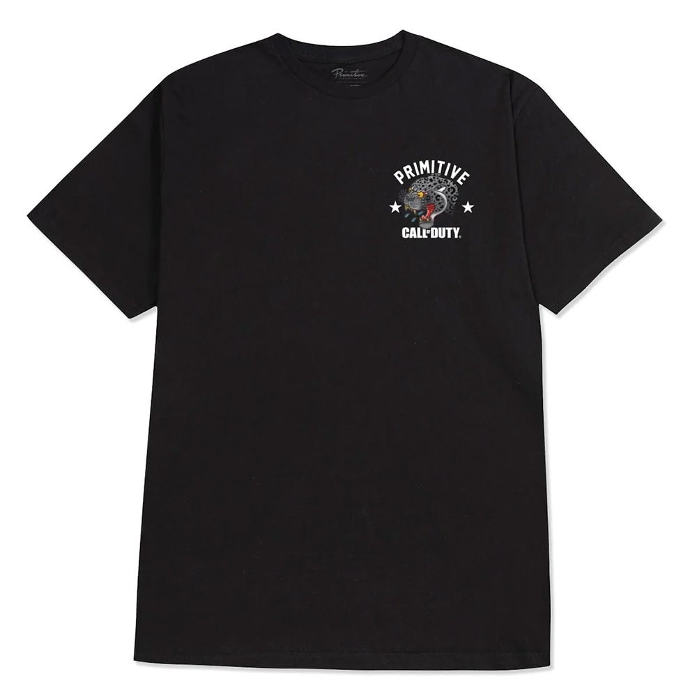 Camiseta Primitive X Call Of Duty "black Jaguar" Preto