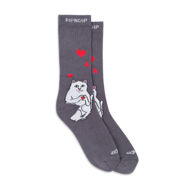 Meia Ripndip Love Socks Cinza