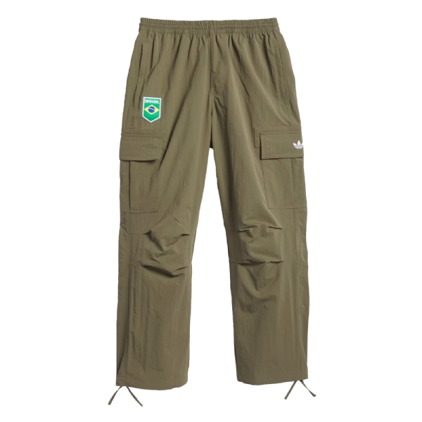 Calça Cargo Adidas Brasil Skateboarding Verde Oliva