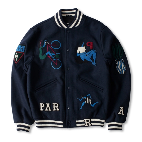 Jaqueta Parra Run Sit & Bike Varsity Azul Marinho