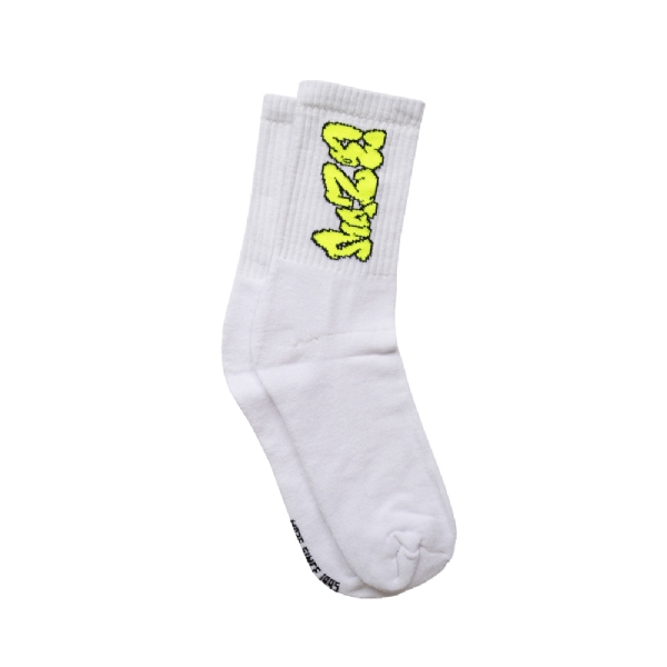 Meia Maze Tag Branco