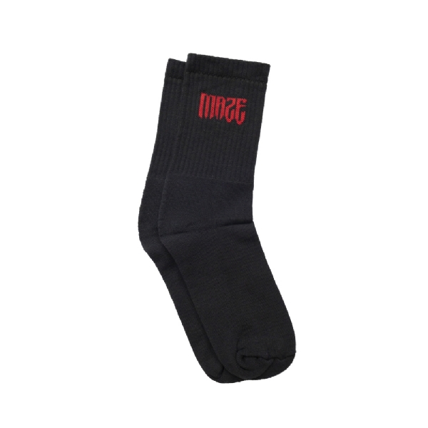 Meia Maze Skull Preto