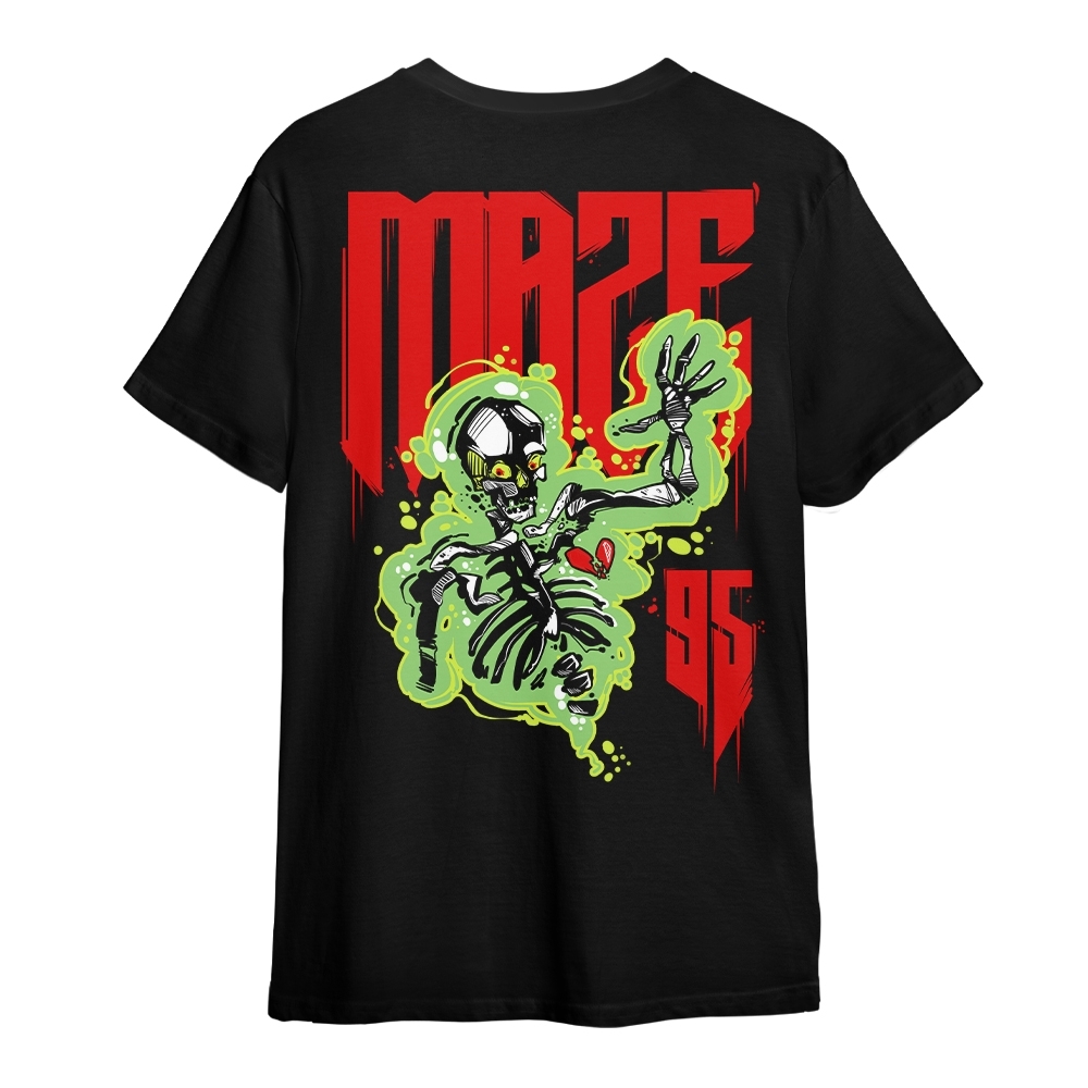 Camiseta Maze Vapor Skull Preto