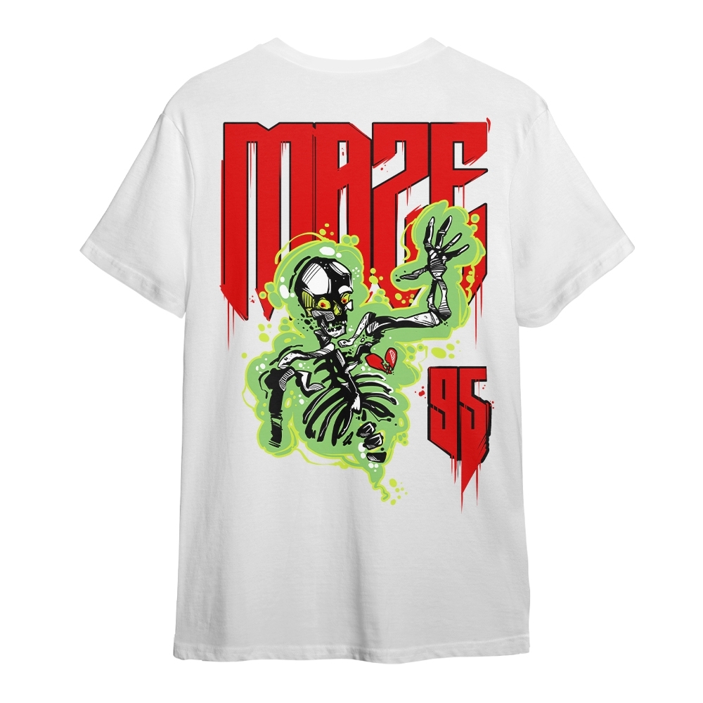 Camiseta Maze Vapor Skull Branco