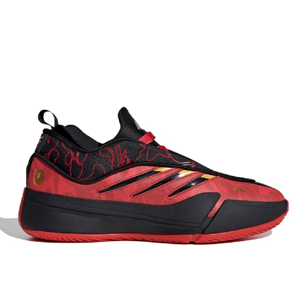 Tenis Adidas Bape Dame 9 Preto/vermelho