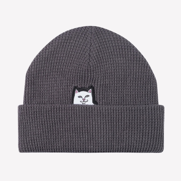 Gorro Ripndip Lord Nermal Waffle Knit Beanie Cinza