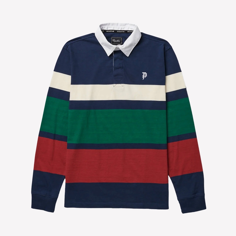 Camiseta Polo Primitive Dirty Azul