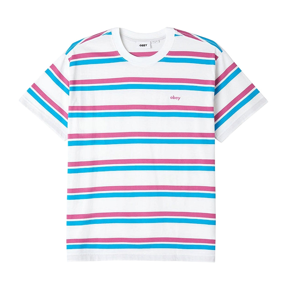 Camiseta Obey Distance Stripe Listrada