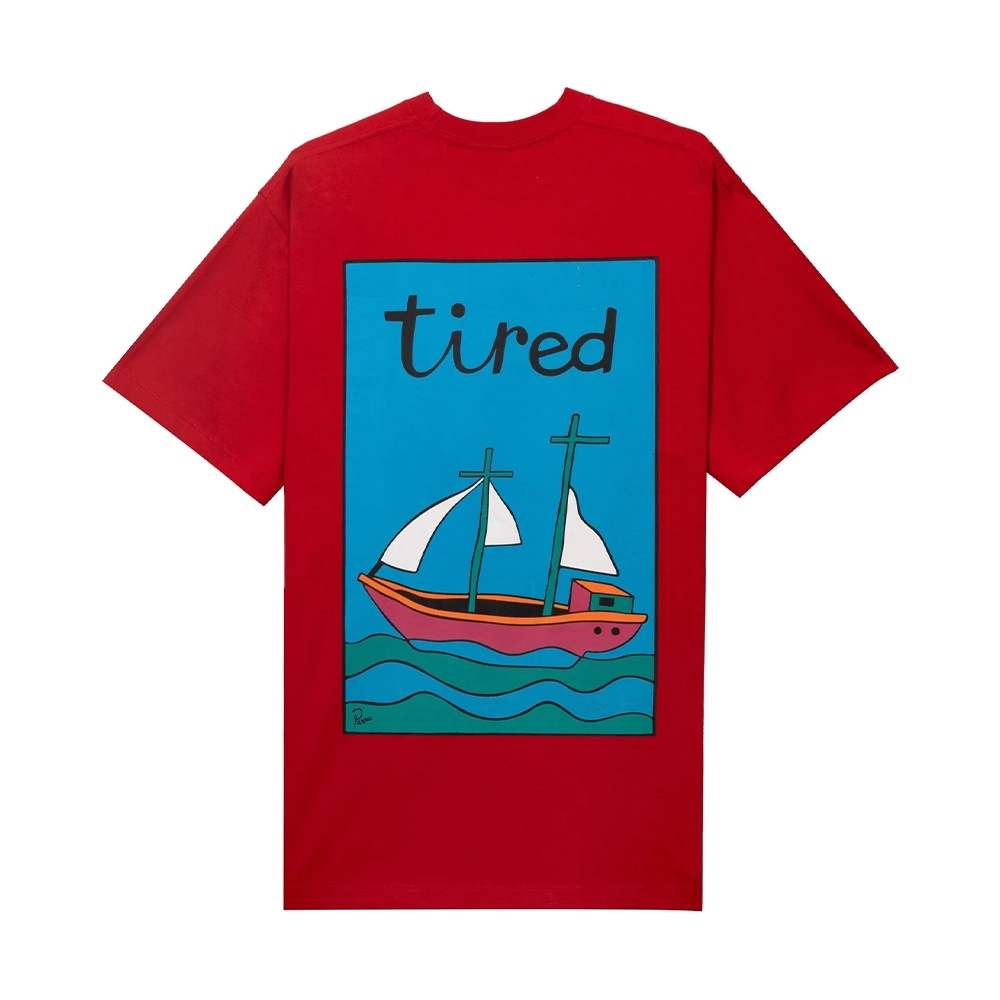 Camiseta Tired Ship Has Sailed Vermelho
