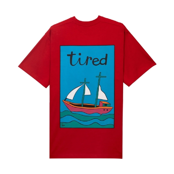 Camiseta Tired Ship Has Sailed Vermelho