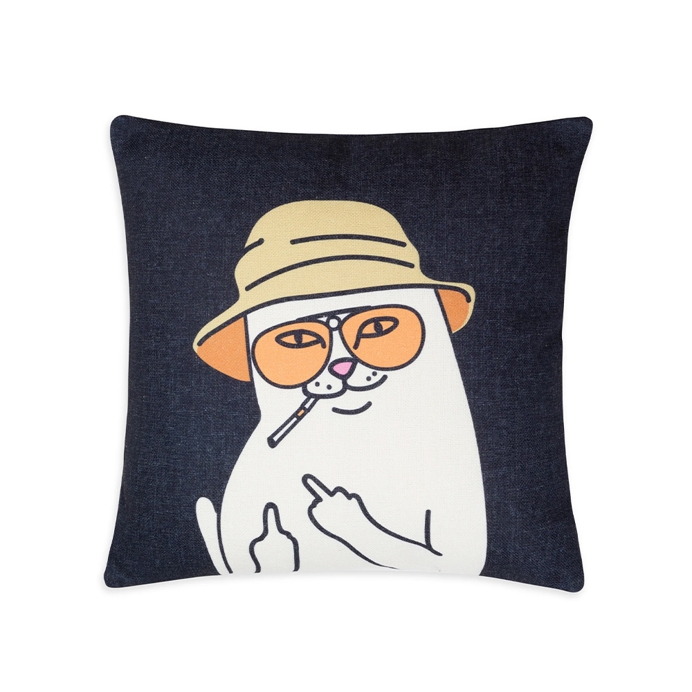 Almofada Ripndip Nermal S Thomson Jacquard Pillow Azul Marinho