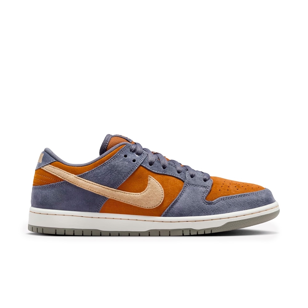 Tenis Nike Sb Dunk Low Pro "light Carbon And Monarch" Cinza/laranja