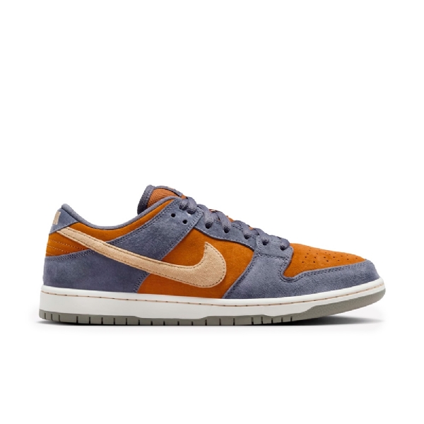Tenis Nike Sb Dunk Low Pro "light Carbon And Monarch" Cinza/laranja