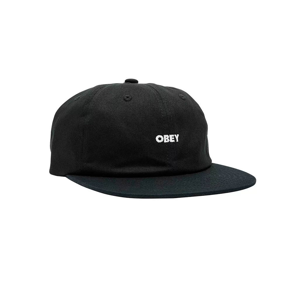 Boné Obey Bold Twill 6 Panel Preto