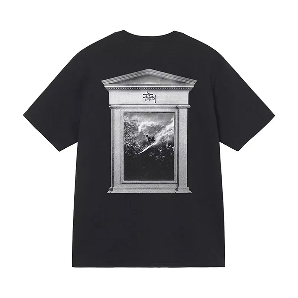 Camiseta Stussy Surf Tomb Pig Preto