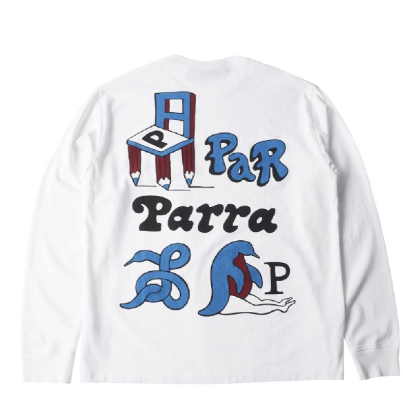 Camiseta Parra Chair Pencil Long Sleeve Branco