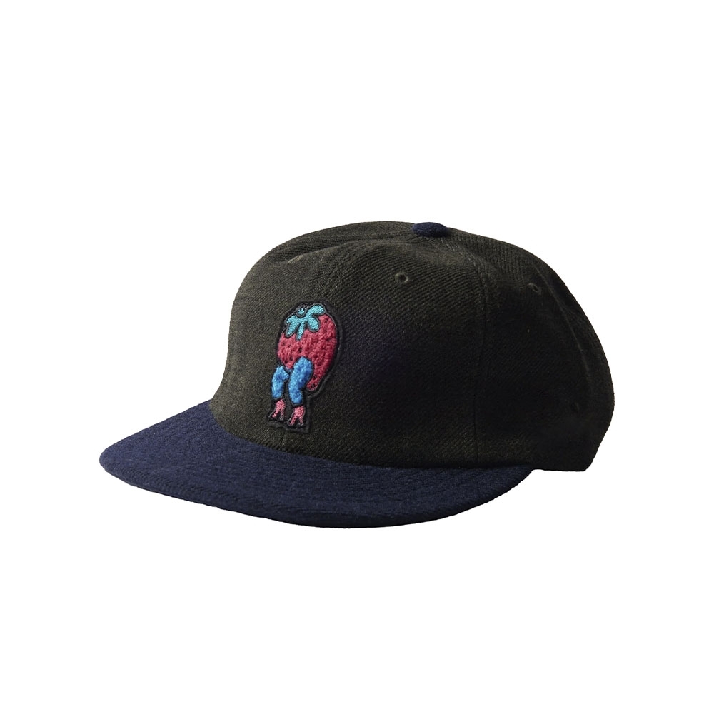 Boné Parra Stupid Strawberry 6 Panel Verde Escuro