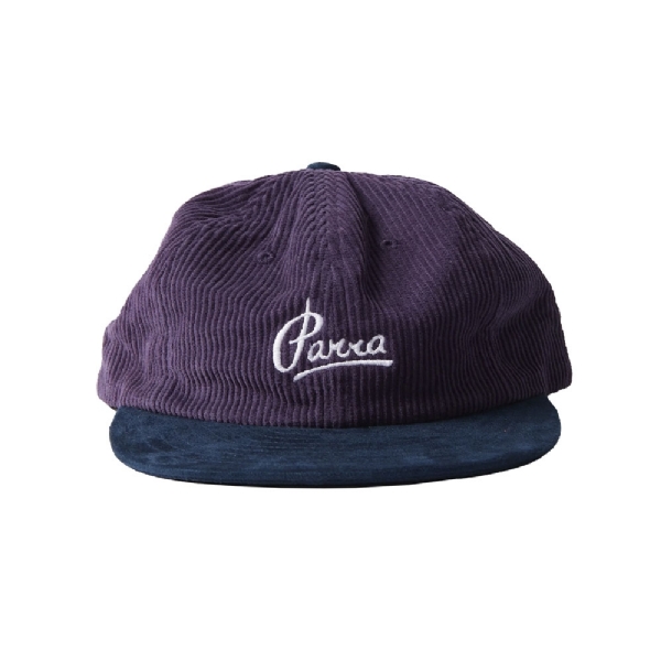 Boné Parra Painters Script Corduroy 6 Panel Vinho