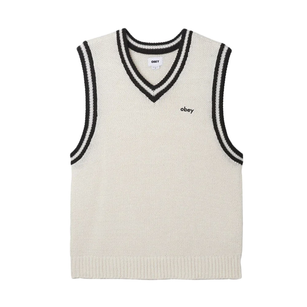 Cardigan Obey Alden Sweater Vest Creme