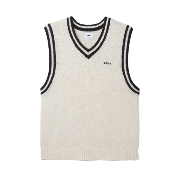 Cardigan Obey Alden Sweater Vest Creme