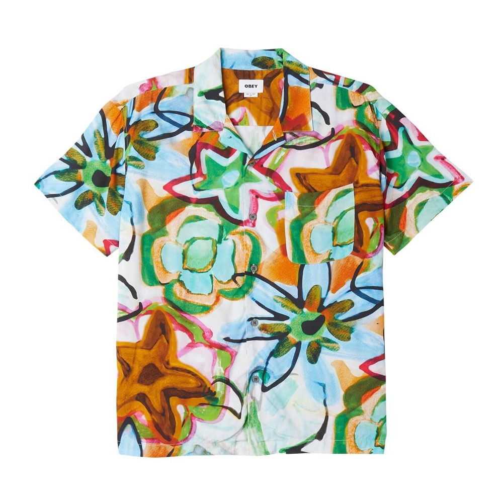 Camisa Obey Requiem Woven Multicolor