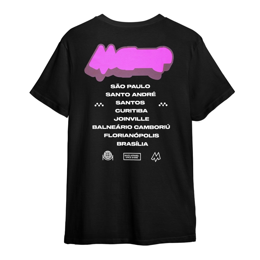 Camiseta Maze Gum Preto
