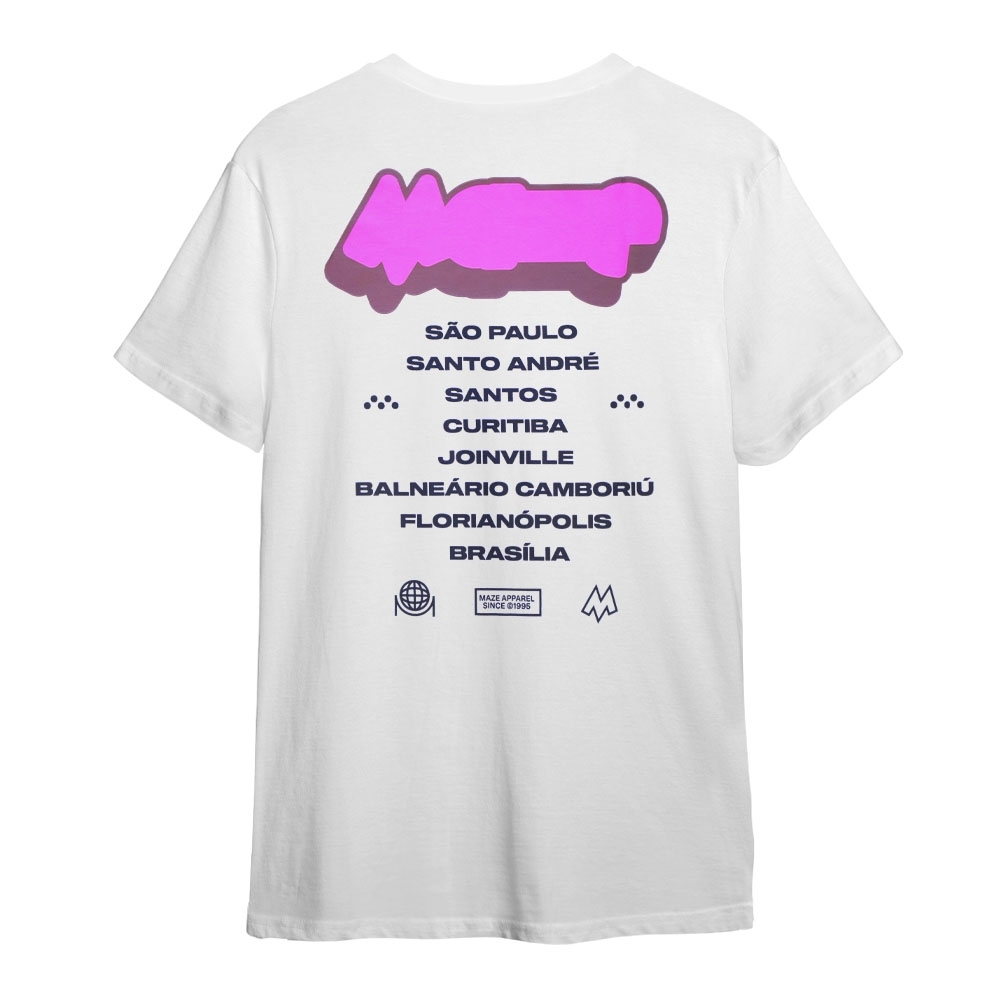 Camiseta Maze Gum Branco