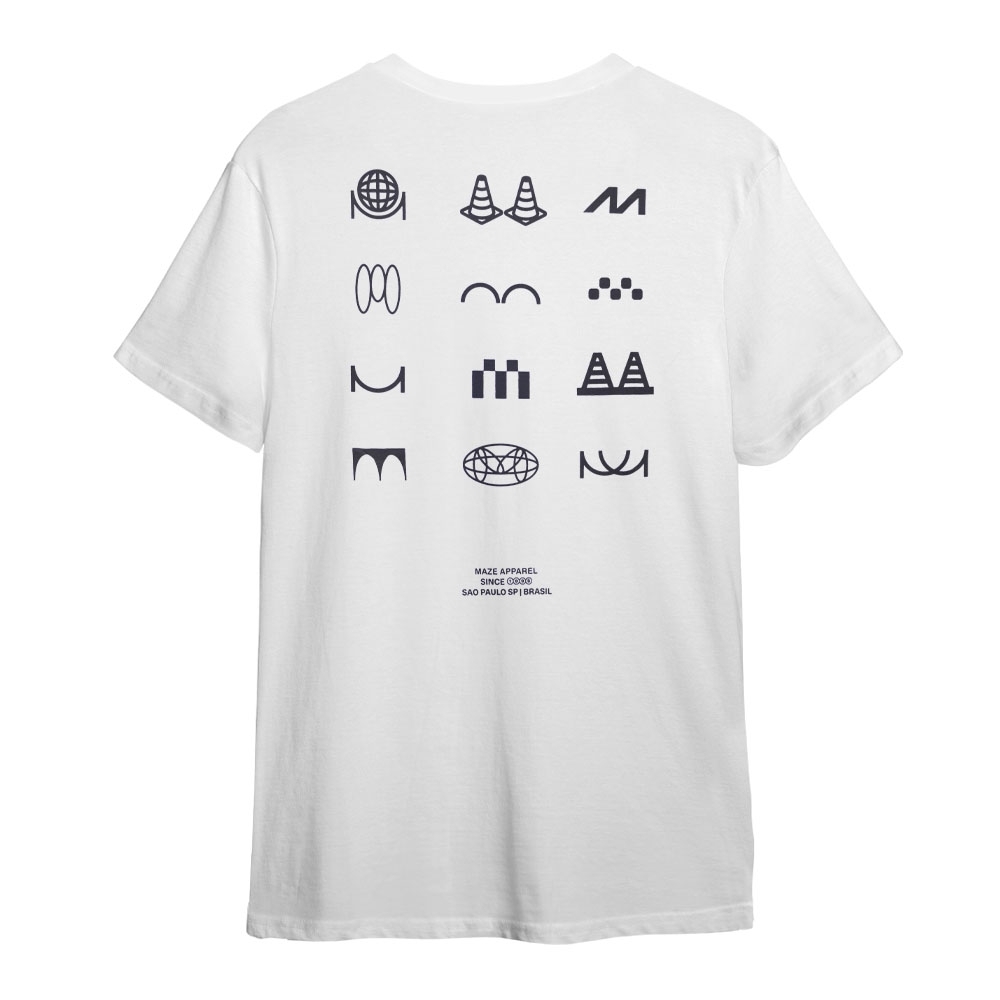 Camiseta Maze Design Branco