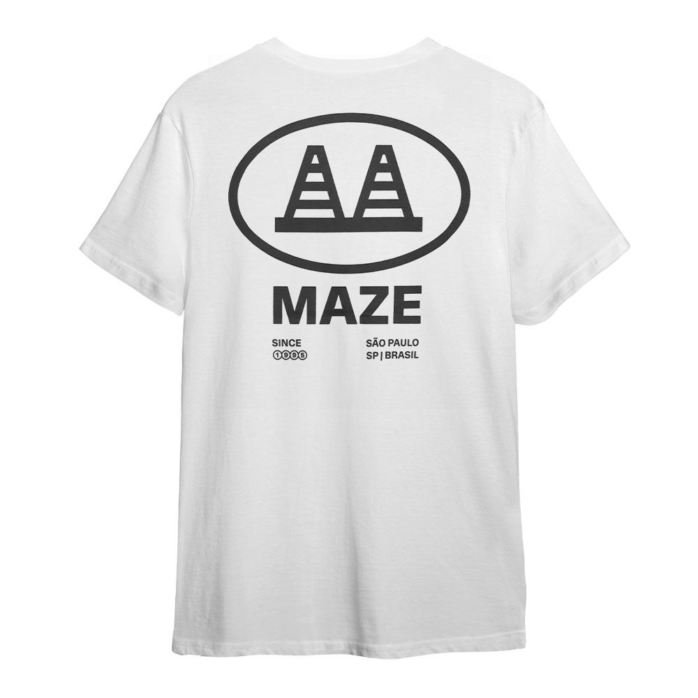 Camiseta Maze Institucional Branco