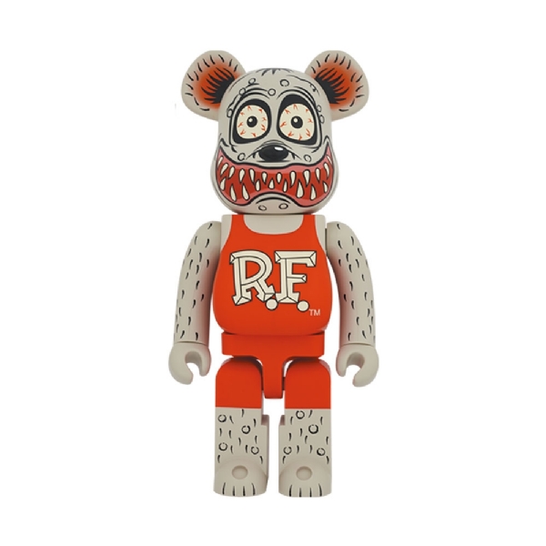 Bearbrick Rat Fink Gray Ver 1000% único