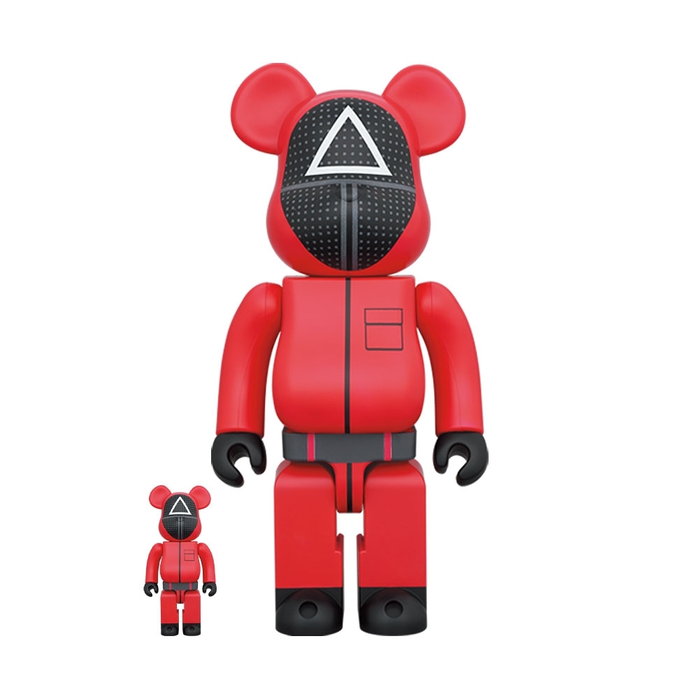 Bearbrick Squid Game Guard 100% & 400% Vermelho