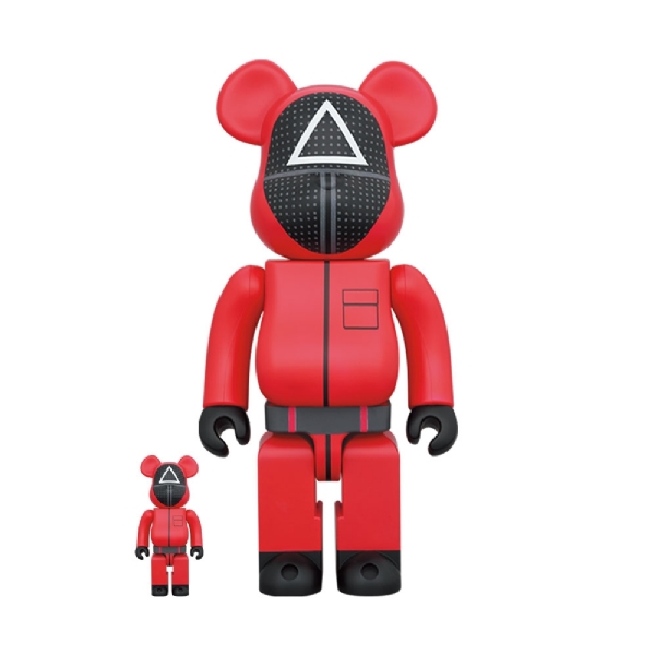 Bearbrick Squid Game Guard 100% & 400% Vermelho
