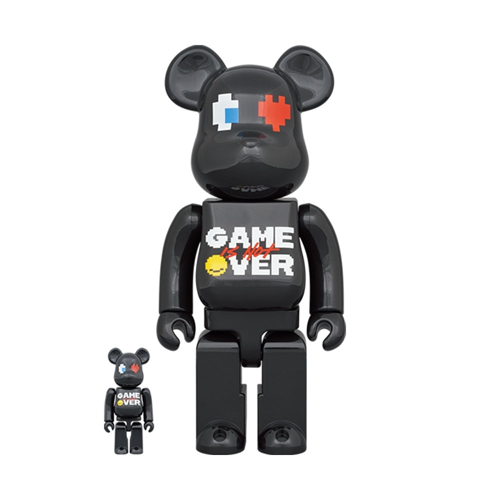 Bearbrick Pac-man X Grafflex 100% & 400% Preto