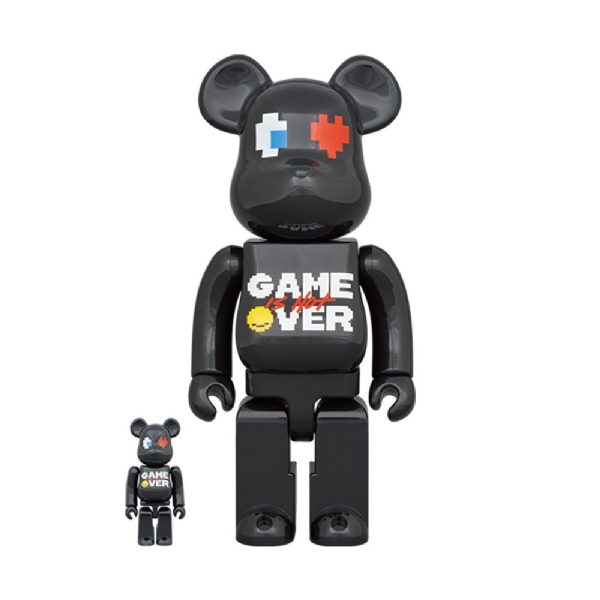 Bearbrick Pac-man X Grafflex 100% & 400% Preto