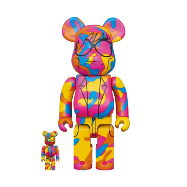 Bearbrick Andy Warhol 100 % & 400% Multicolor