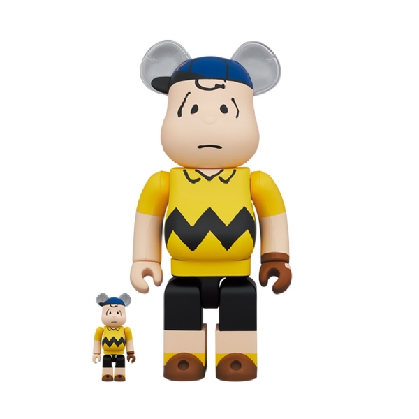 Bearbrick Mlb X Peanuts "charlie Brown" 100% & 400% único