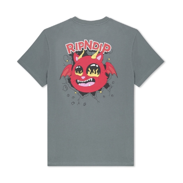 Camiset Ripndip Devil Monster Cinza
