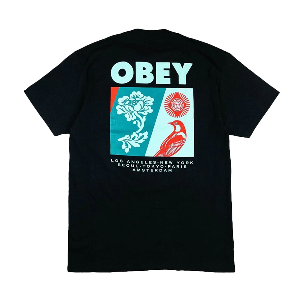 Camiseta Obey New Spring Preto
