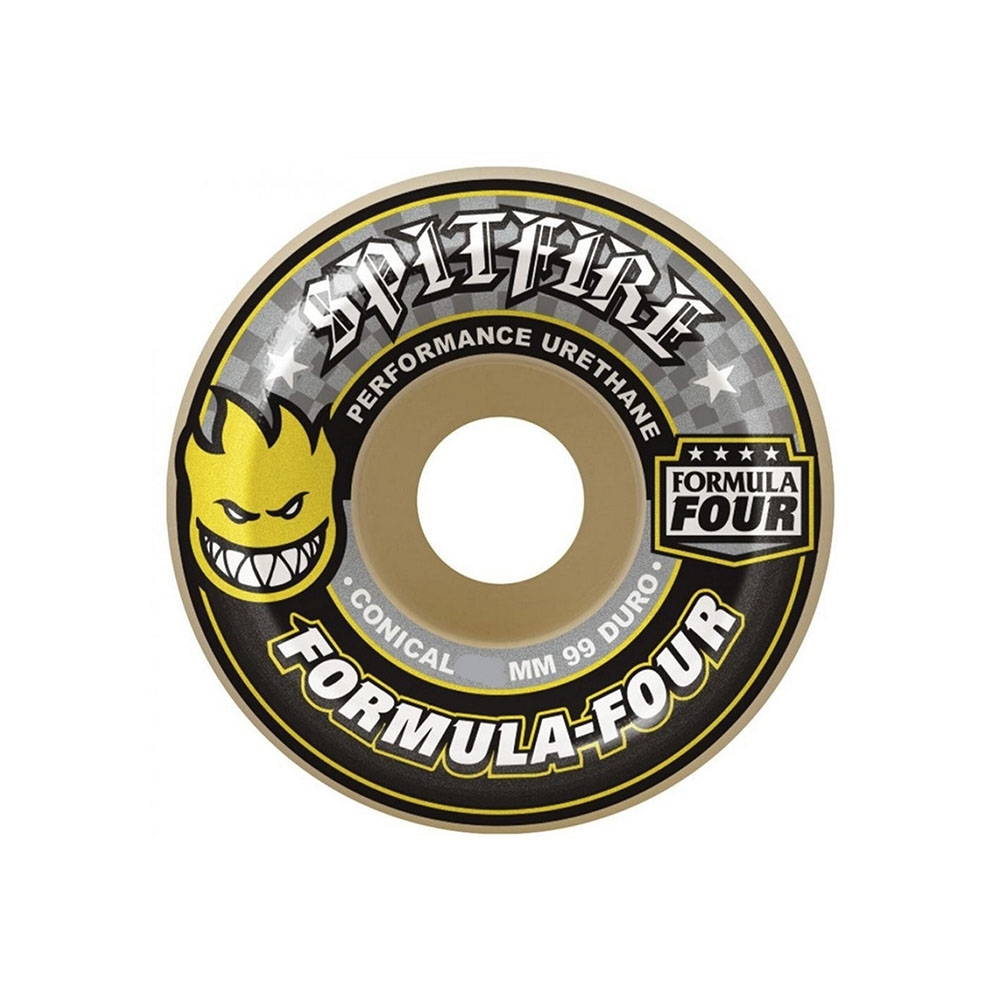 Roda Spitfire Formula Four Conical 52mm Amarelo