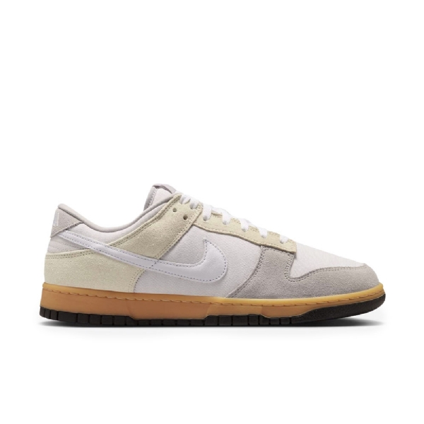 Tenis Nike Dunk Low Suede & Canvas Branco/cinza
