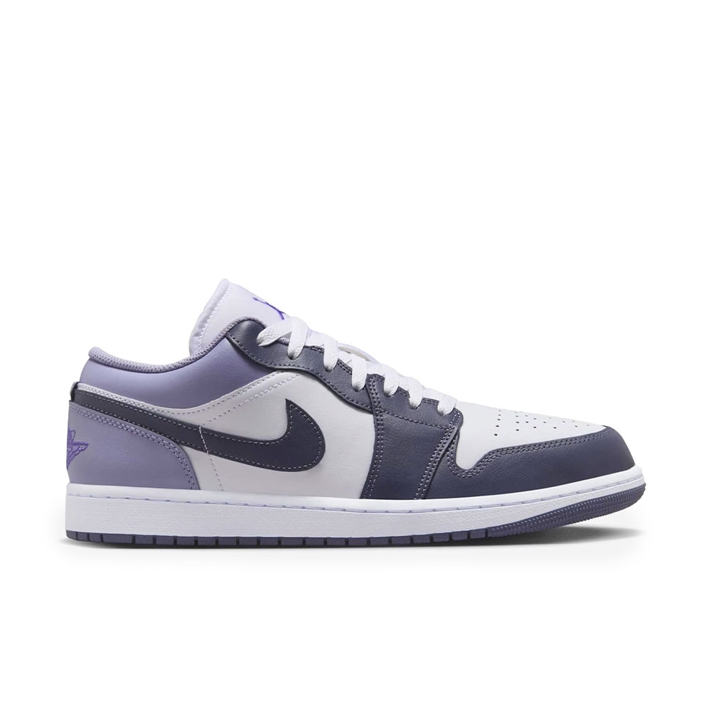Tênis Air Jordan 1 Low Branco/lilás