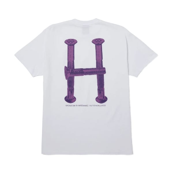 Camiseta Huf  Bolts S/s Branco