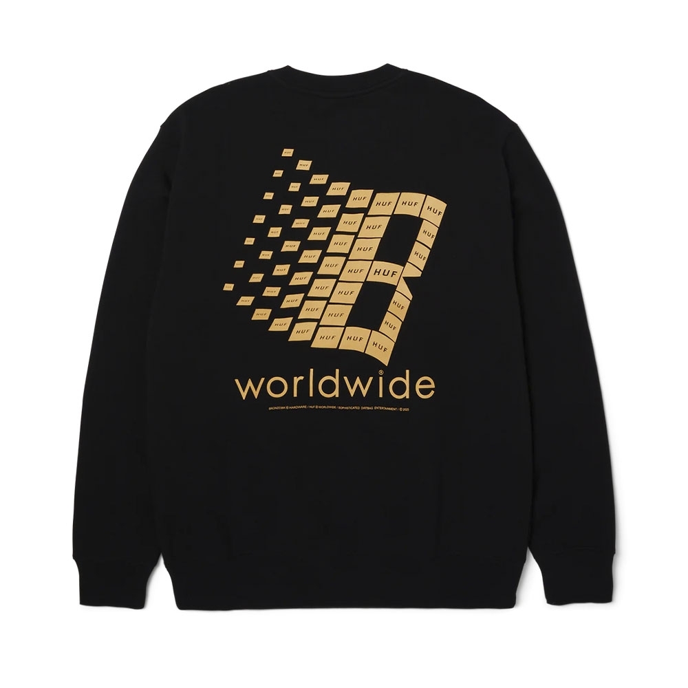 Moletom Huf X Bronze Crewneck Preto