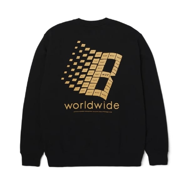 Moletom Huf X Bronze Crewneck Preto