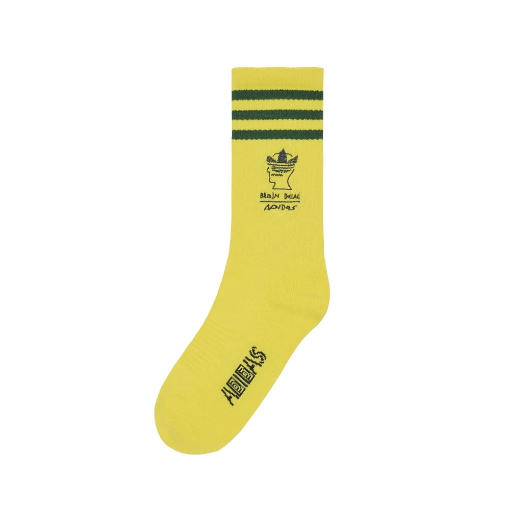 Meia Adidas Brain Dead Sock Amarelo