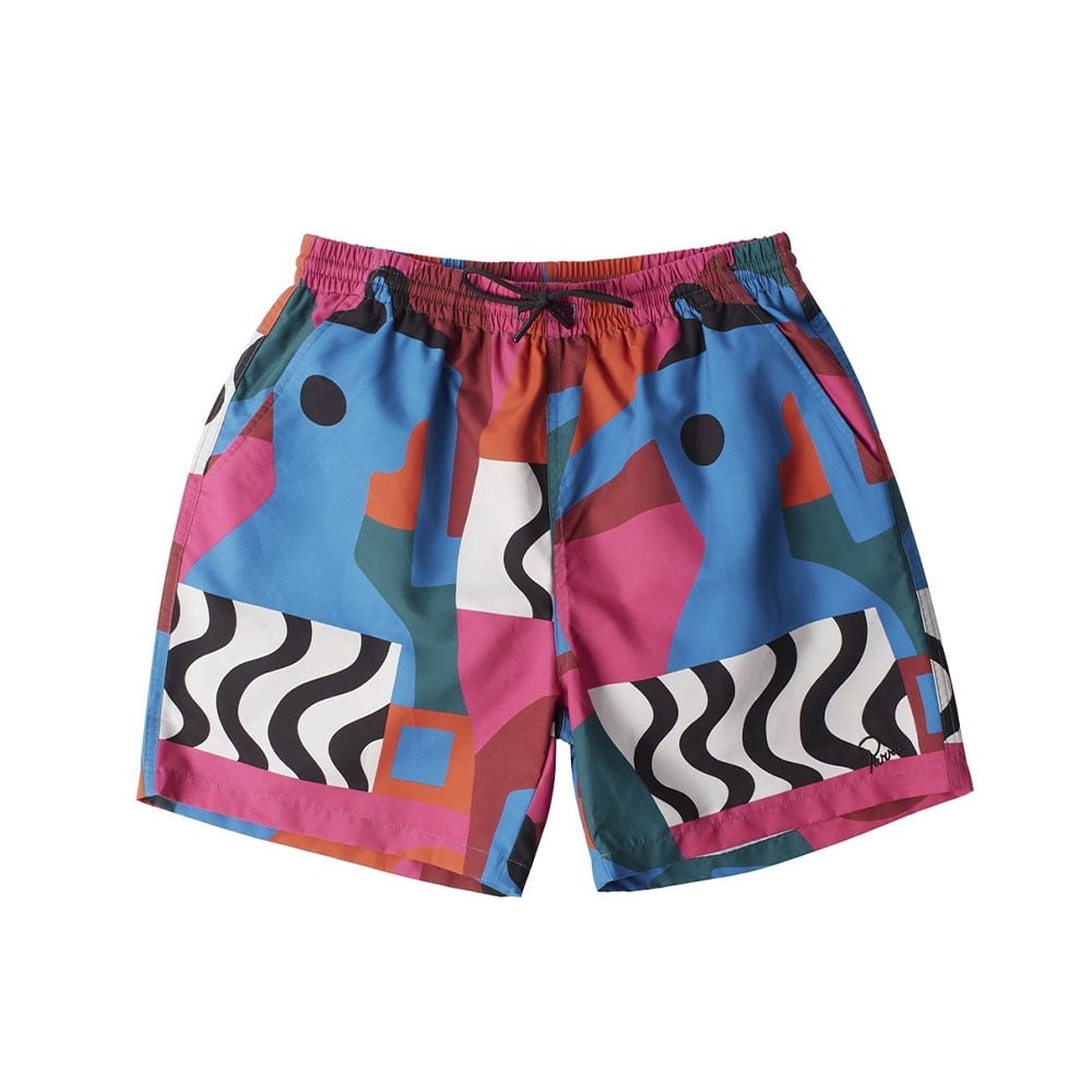 Shorts Parra Distorted Water Swim Multicolor