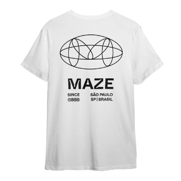 Camiseta Maze  Lines Branco