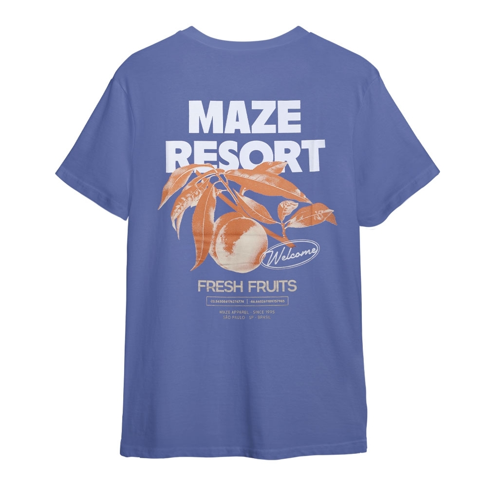Camiseta Maze Resort Fresh Fruits Roxo