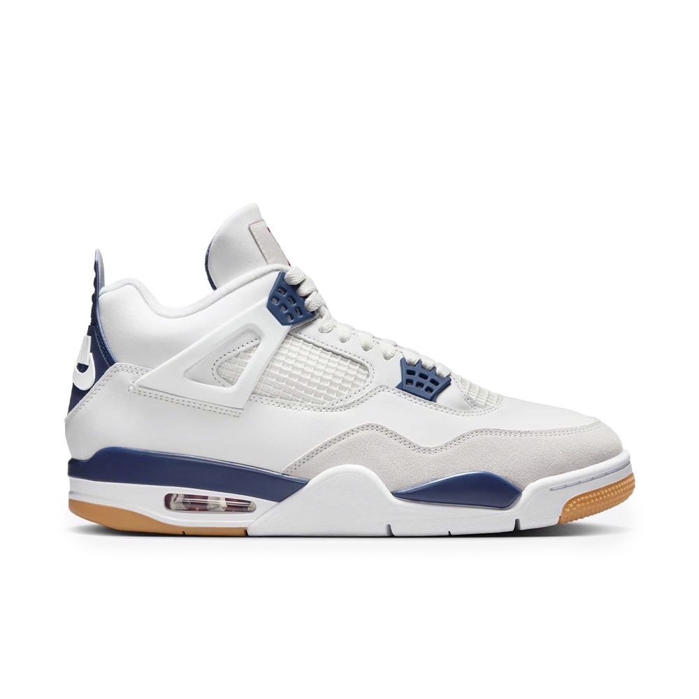 Tenis Jordan 4 Retro Sb Branco/azul